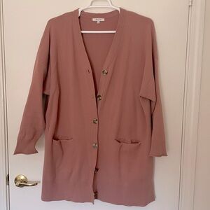 Madewell Dusty Rose Cardigan Sweater